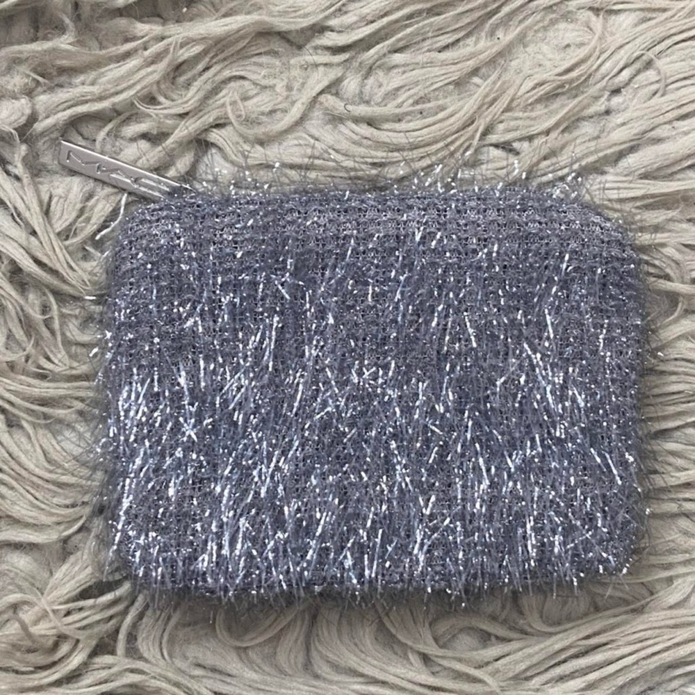 MAC Cosmetics Silver Fringe Clutch